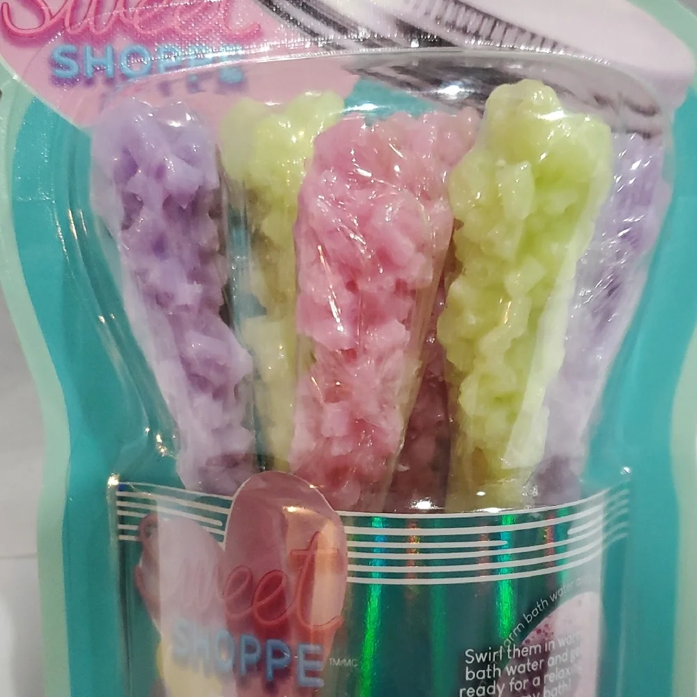 Rock Candy 6piece bath salt sticks new